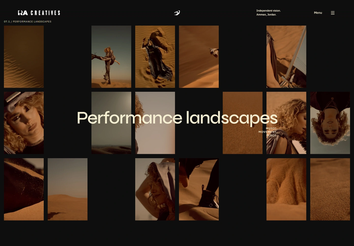 RA Creative House — a real website designed and built by Ahmad Rasas